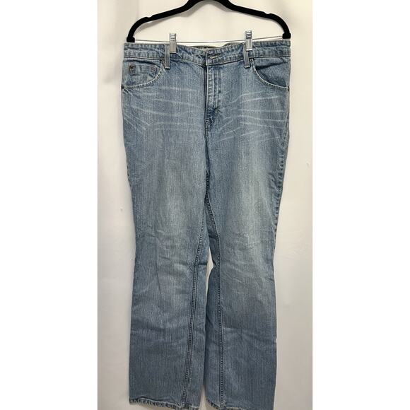 Vintage Levi’s Jeans Women's Blue 16L Midrise Bootcut Medium Wash Distressed - Picture 1 of 5